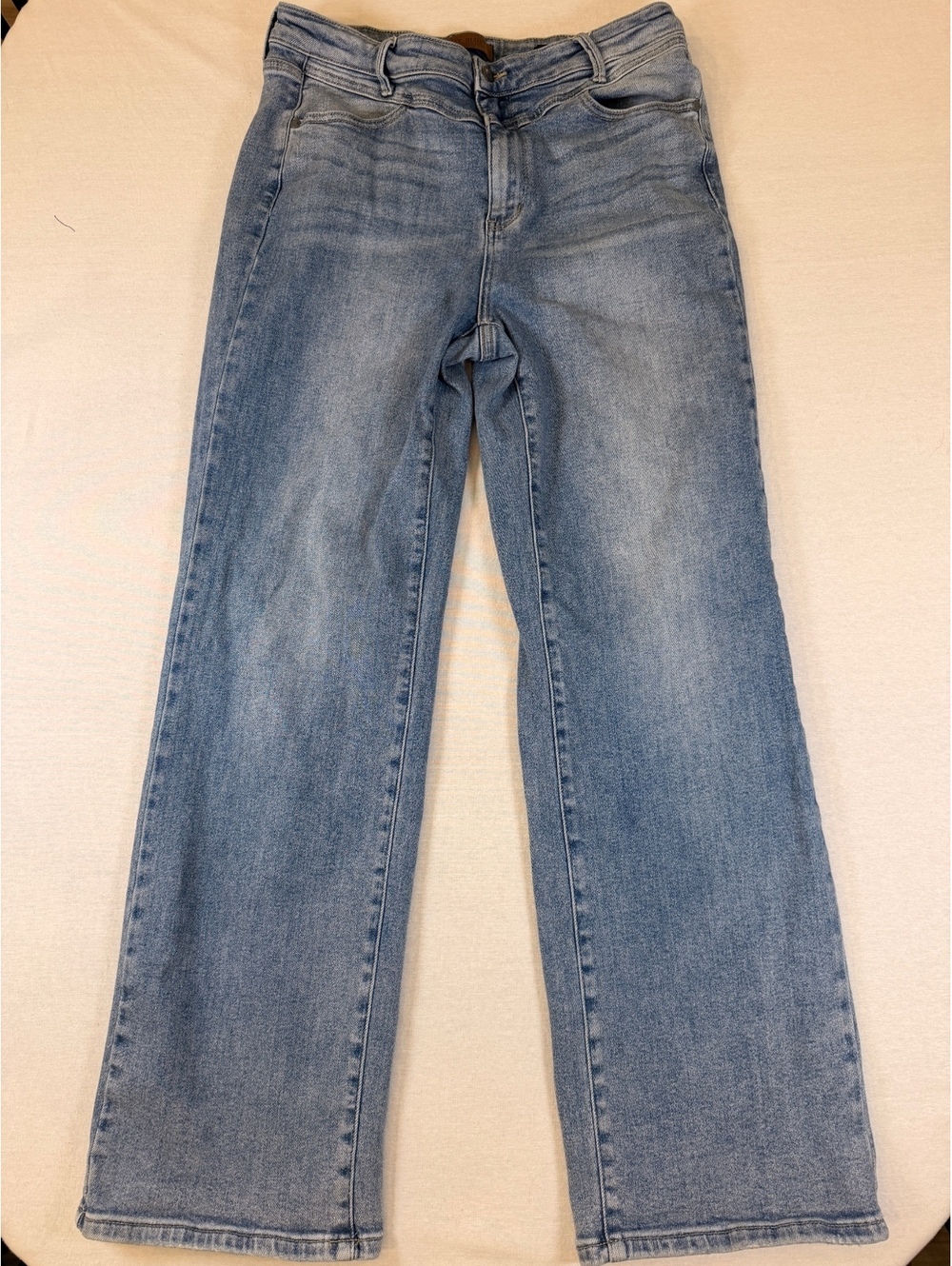 Judy Blue Retro Wide Fit Light Wash Denim Jeans Size 15/32
